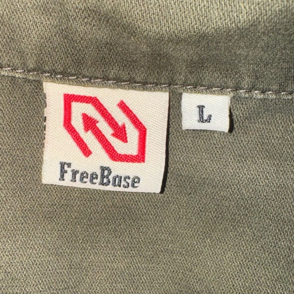 Free Base Vintage Green Olive Short Sleeve US ARMY Blouse Size L - Picture 13 of 16